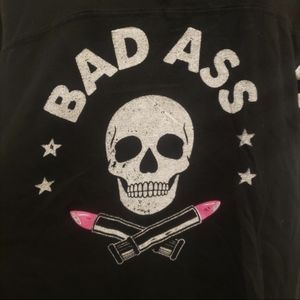 Torrid Bad Ass Skull Lipstick T-Shirt